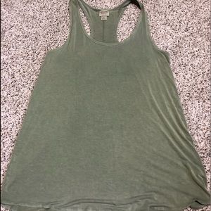 Green tank top